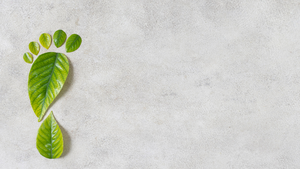 Huella hecha con jojas