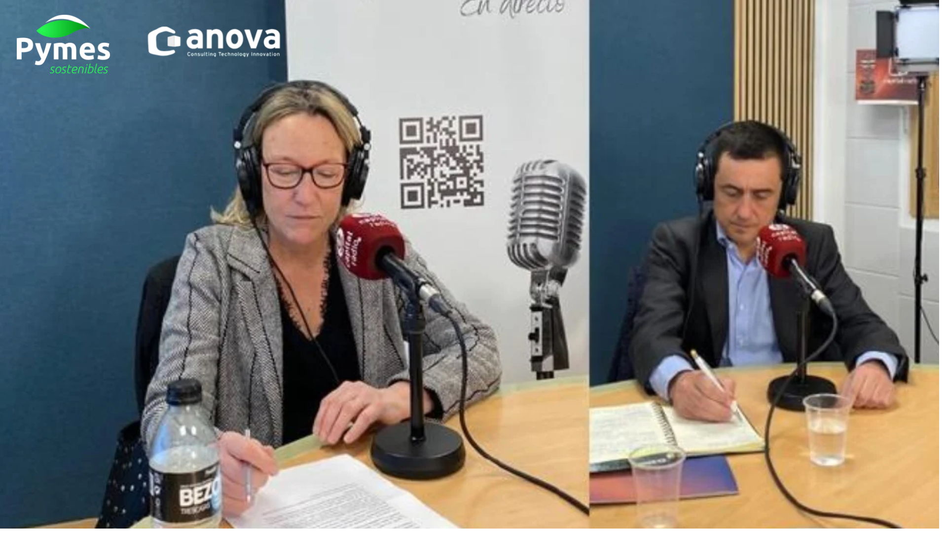 entrevista entre dos personas